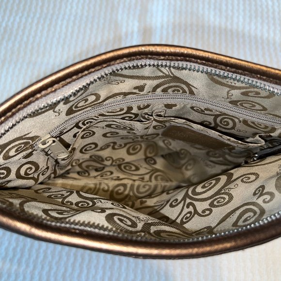 BRIGHTON PEWTER HAND CROCHETED SHOULDER BAG - Picture 15 of 16